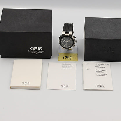 N MINT Vintage 1990s ORIS  7521-44 Automatic Black Dial  42mm 15.5cm Mens Watch