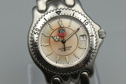 [Exc+5] Vintage TAG Heuer S/el Pro 200M WG111B Silver Dial Quartz Mens Watch
