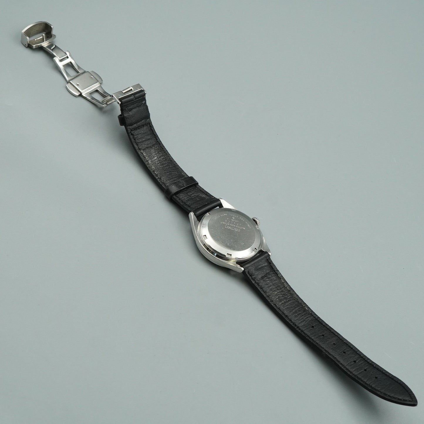N MINT Vintage SEIKO Hi-Beat 5625-7113 Automatic Silver Round 36mm Mens Watch
