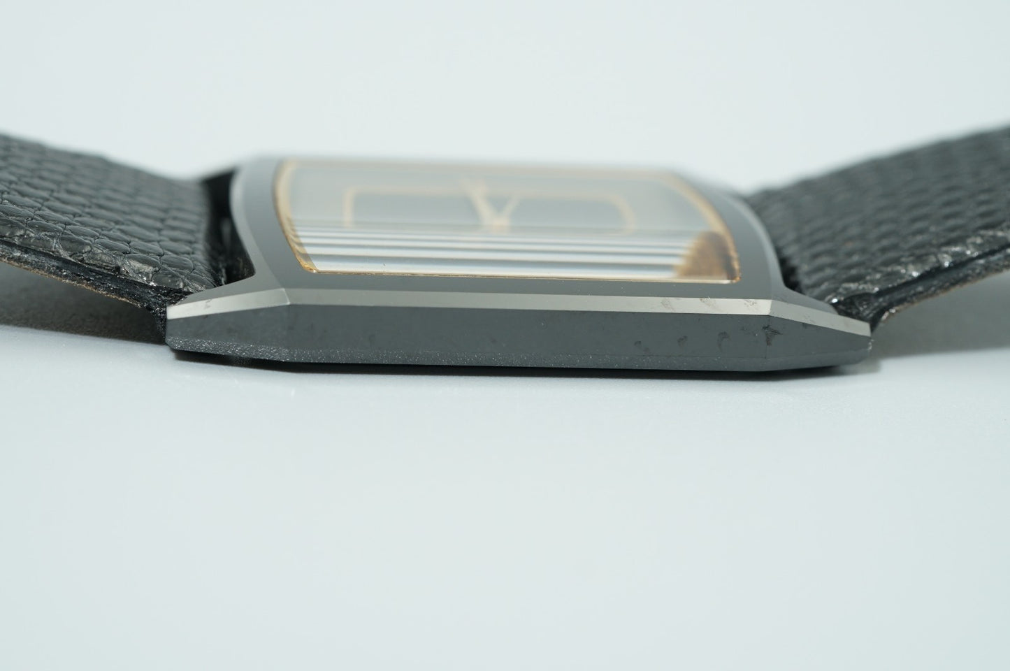 *MINT* Vintage 1977 SEIKO Dolce 9521-5200 Qz Black Rectangle 26mm Women Watch