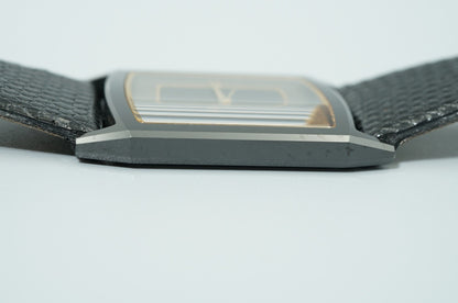 *MINT* Vintage 1977 SEIKO Dolce 9521-5200 Qz Black Rectangle 26mm Women Watch