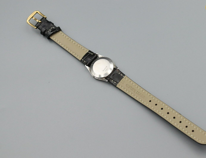 *Exc+5* Vintage OMEGA De Ville Cal.1387 Quartz White Dial Round Women Watch