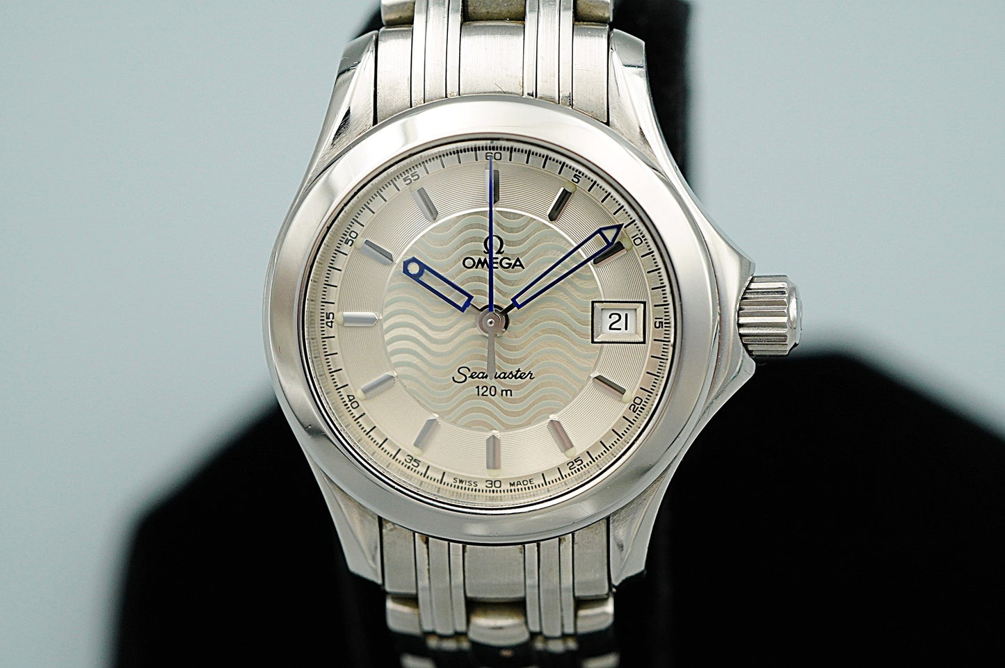 *Working for As-is* Vintage 1990s OMEGA Seamaster Cal.1424 Qz 27mm Women Watch