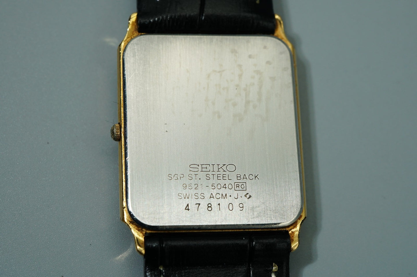 *Exc+5* Vintage 1994 SEIKO  5040 Quartz Gold Square 26mm Women,Ladies Watch