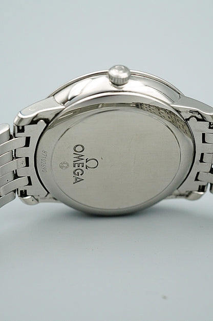 *Exc+5* OMEGA De Ville Prestige CO-AXIAL CHRONOMETER AT Black 37mm Mens Watch