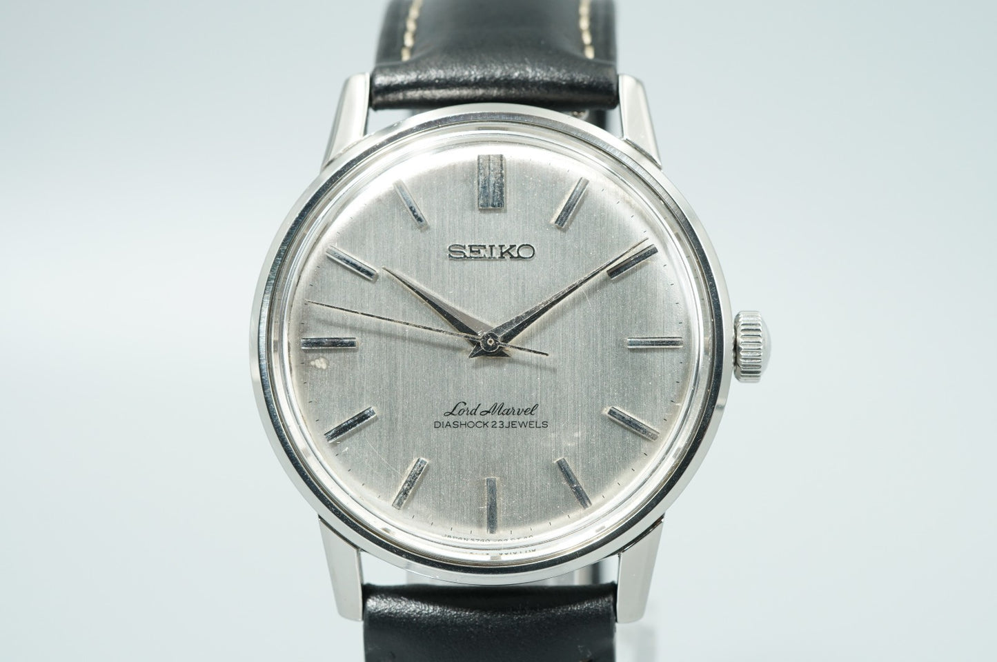 *MINT* Vintage 1965 SEIKO Lord Marvel 5740-0010 Hand Wind Silver 36mm Mens Watch
