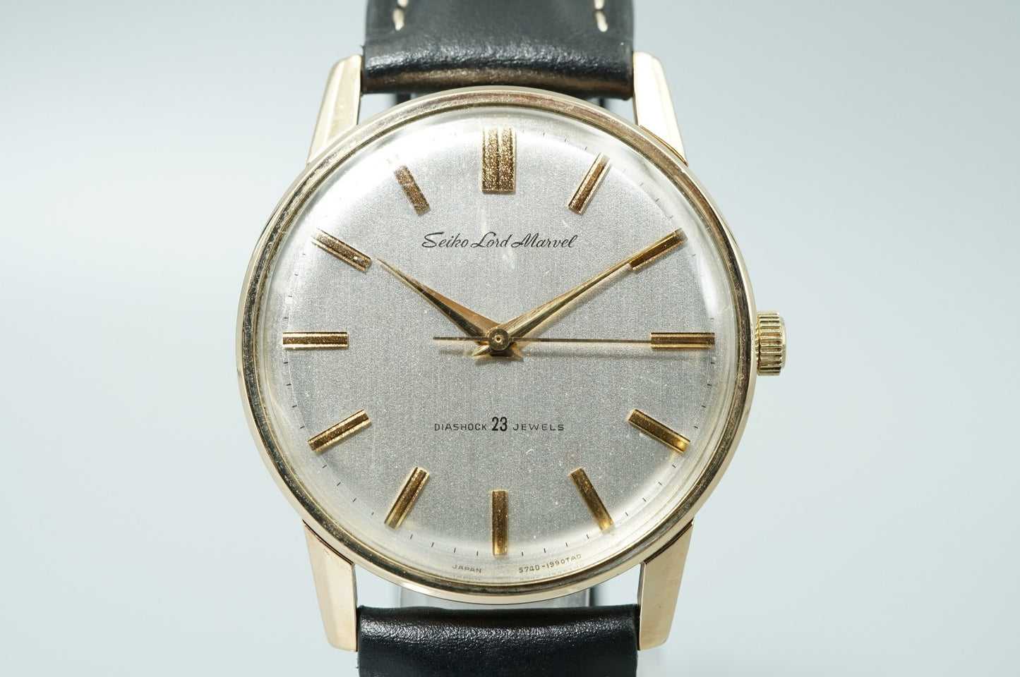 Vintage 1965 SEIKO Lord Marvel 5740-1990 Automatic Silver 35mm Mens Watch