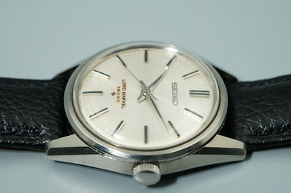 *Exc+5* Vintage 1967 SEIKO LARDMARVEL 5740-8000 AT Silver Round 37mm Mens Watch