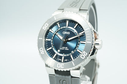 *MINT* ORIS Aquis Source of Life Limited Edition Automatic Navy 44mm Mens Watch