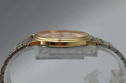 New Batt*Exc+5* Vintage SEIKO Dolce 8N41-7030 Quartz White Dial Round Mens Watch