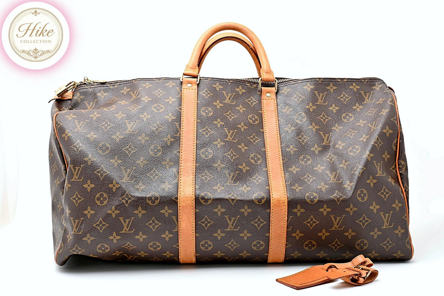Louis Vuitton Keepall 55 Monogram Brown Boston Bag M41424 Authentic Condition AB