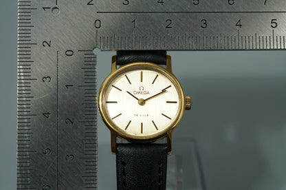 NEAR MINT Vintage 1958 OMEGA De Ville Cal.625 Hand Winding Gold 24mm Women Watch