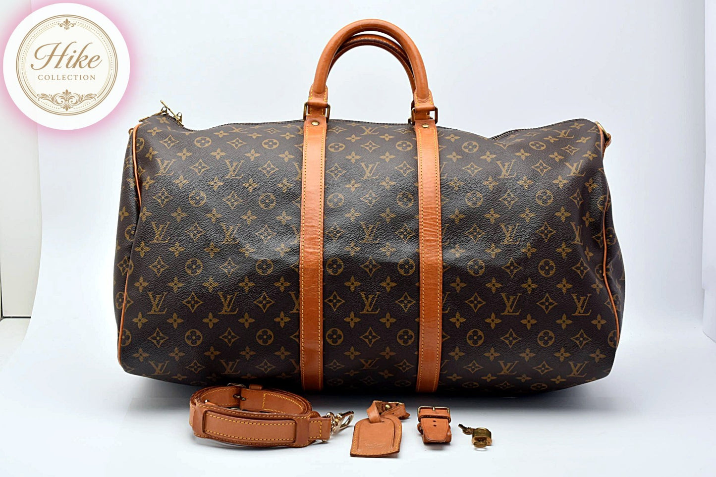 Louis Vuitton Keepall Bandouliere 55 Monogram Boston Bag M41414 Authentic