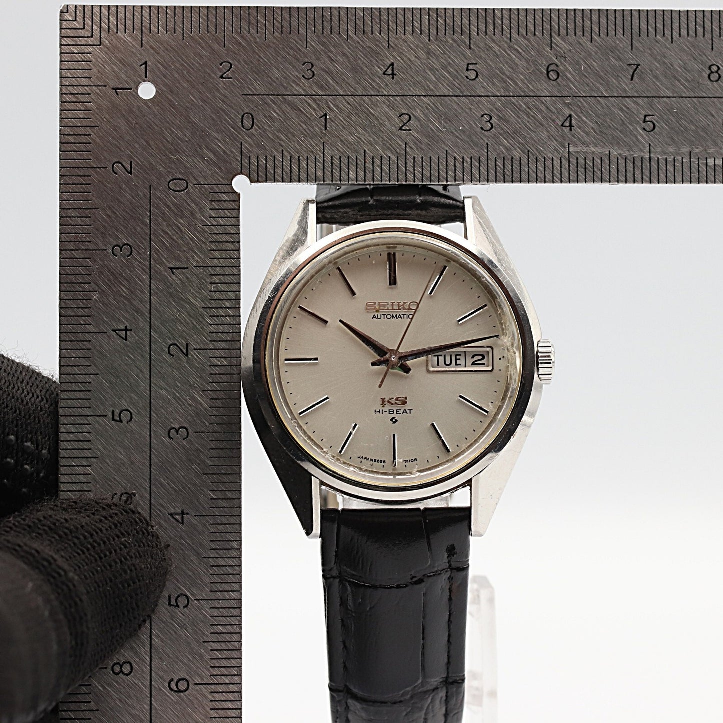 *Exc+4* Vintage 1974 SEIKO KS HI-BEAT 5626-7113 Automa Silver 36mm Mens Watch