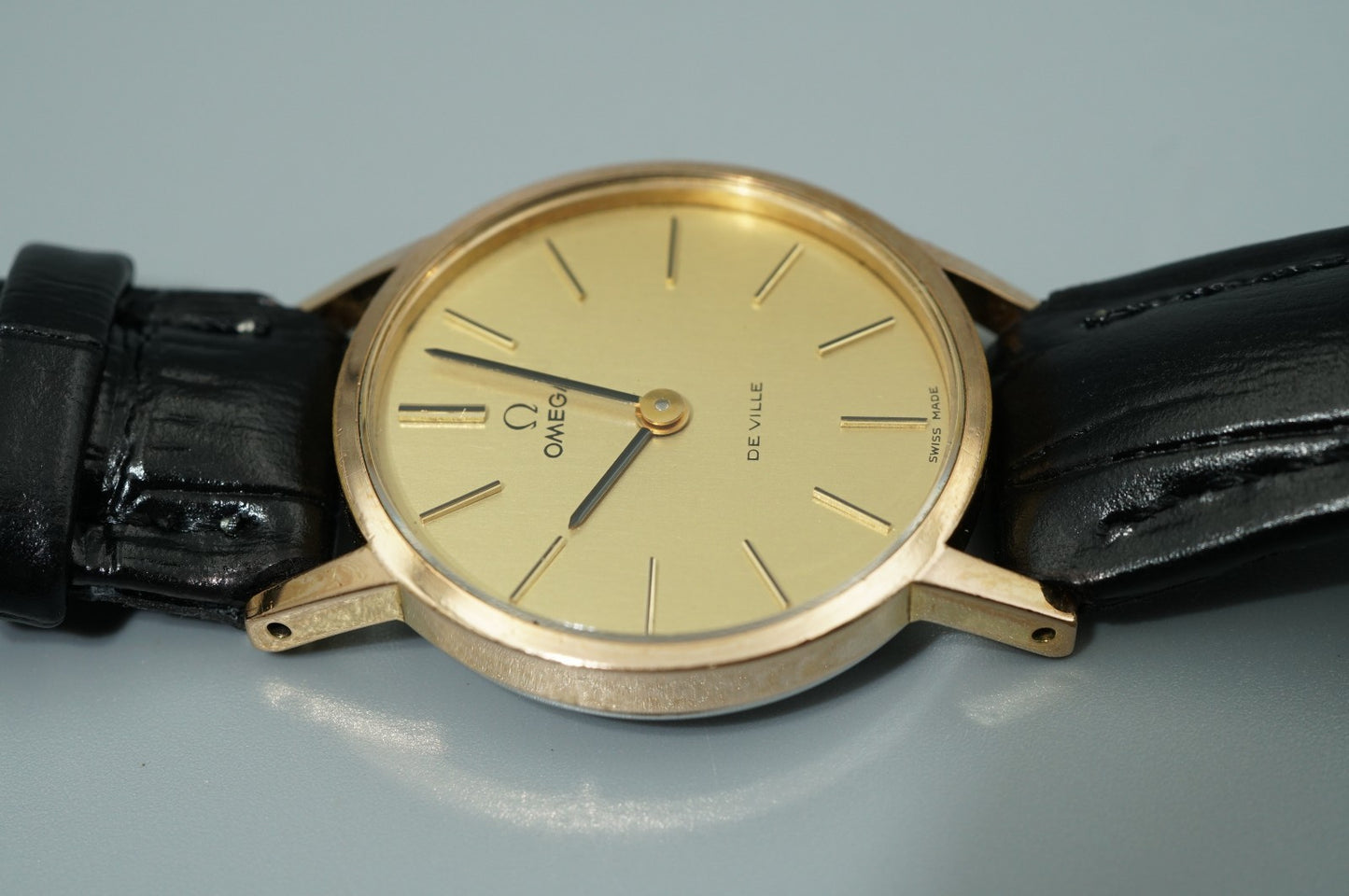 Exc+5 Vintage 1973 OMEGA De Ville Cal.625 Hand Wind Gold Round 24mm Women Watch