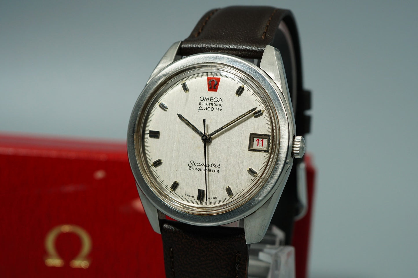 N MINT Vintage 1970 OMEGA Seamaster Cal.1250 Automatic Blue 36mm Mens Watch