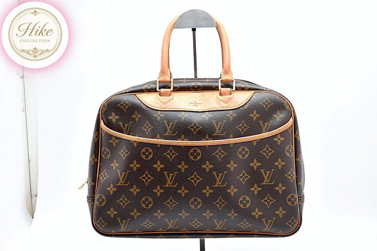 Louis Vuitton Deauville Monogram Brown Handbag M47270 Authentic Condition SA #39