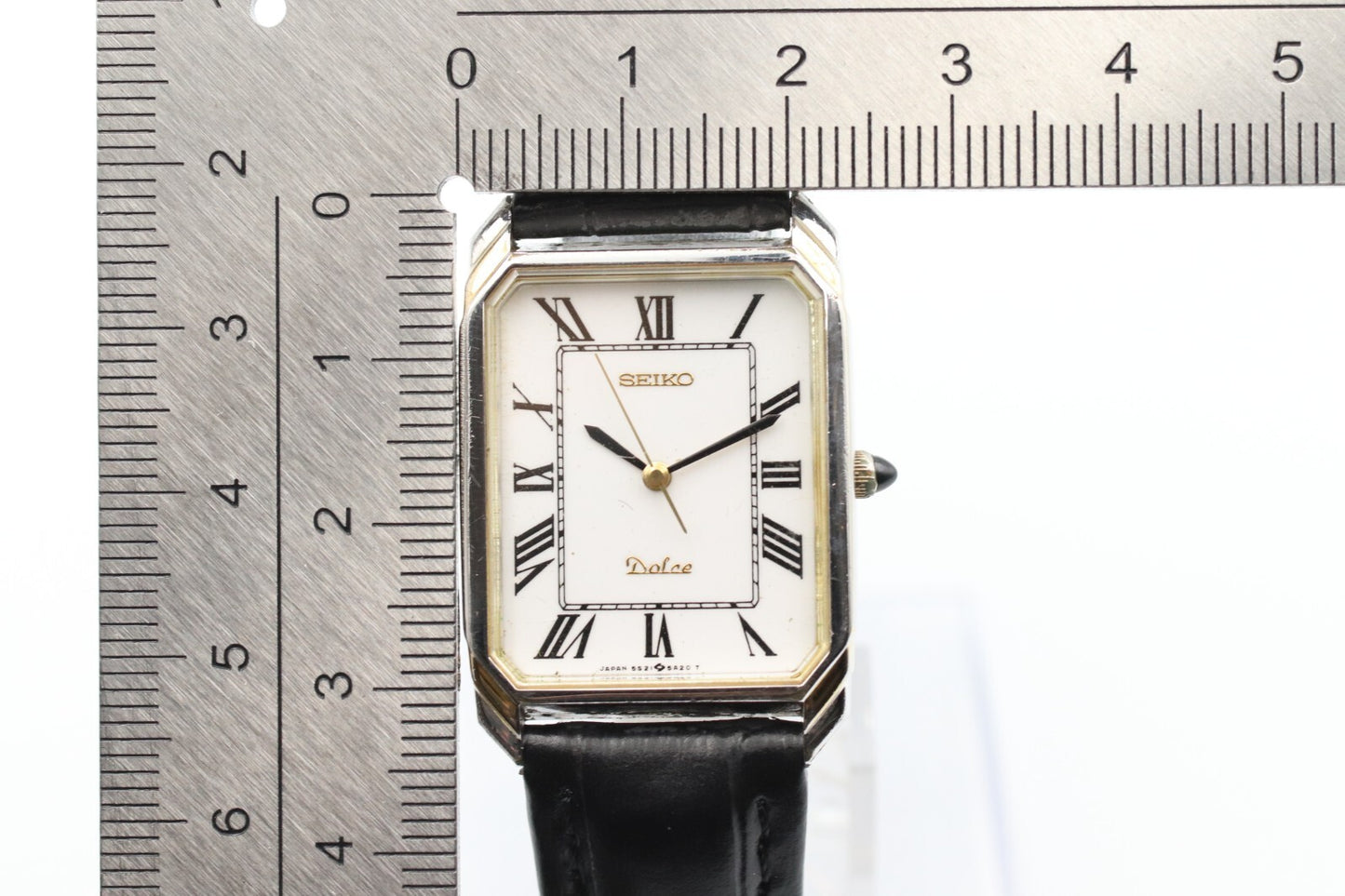 *NEAR MINT* Vintage SEIKO Dolce 5S21-5A10 Quartz White Roman Dial Women Watch