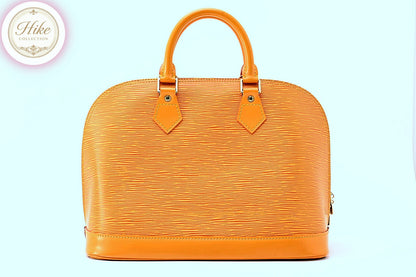 Louis Vuitton Alma Epi Yellow Handbag M52149 Authentic Condition *SA*