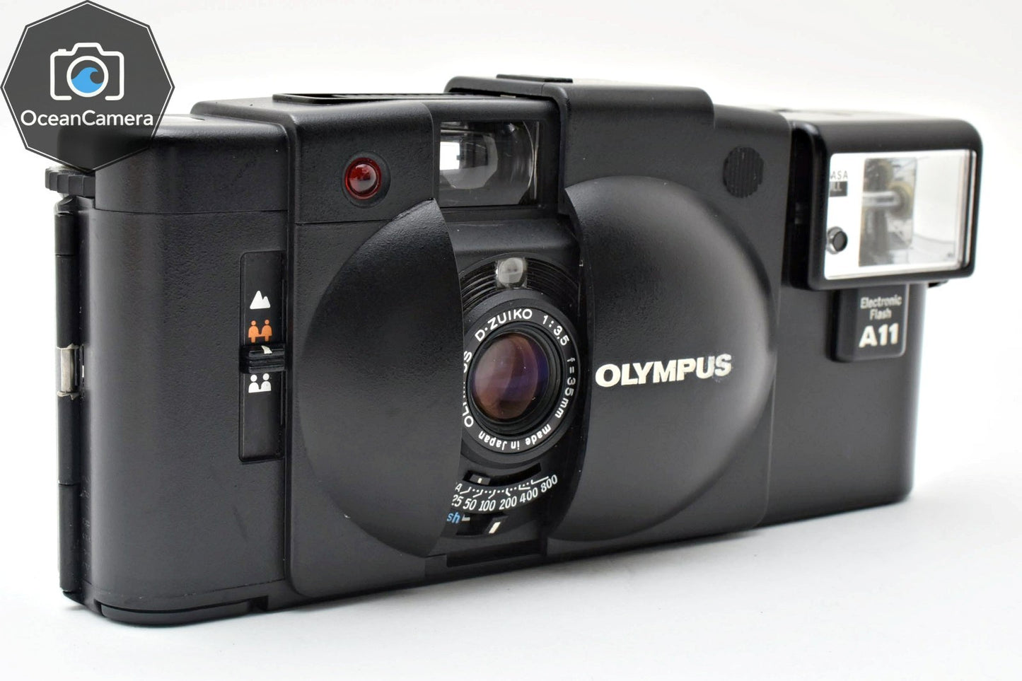 *NEAR MINT* Olympus XA2 Black A11 Flash Point & Shoot 35mm Film Camera JAPAN