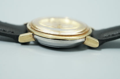*Exc+5* Vintage OMEGA Seamaster Hand Winding Silver Round 22mm Women Watch