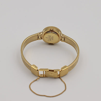 *N MINT* SEIKO Golden Nefertiti 1E20-0A20 Quartz Gold Dial 18mm Women Watch