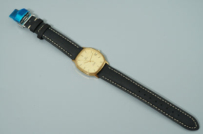 *Exc+4* Vintage 1970 OMEGA De Ville Cal.1332 Quartz Gold Octagon 31mm Mens Watch