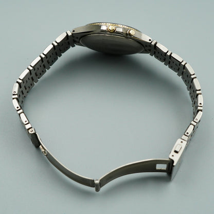 *N MINT* SEIKO DOLCE 4N21-0010 Titanium Quartz Gold Dial Round 35mm Mens Watch