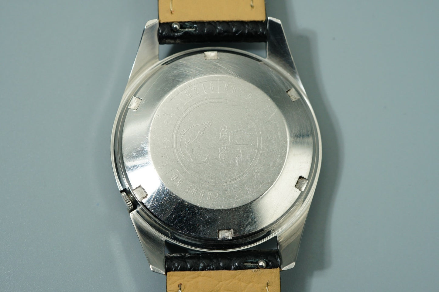 *N MINT* Vintage 1964 SEIKO WEEKDATER 6218-8970 AT Silver Round 37mm Mens Watch