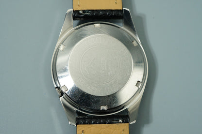 *N MINT* Vintage 1964 SEIKO WEEKDATER 6218-8970 AT Silver Round 37mm Mens Watch