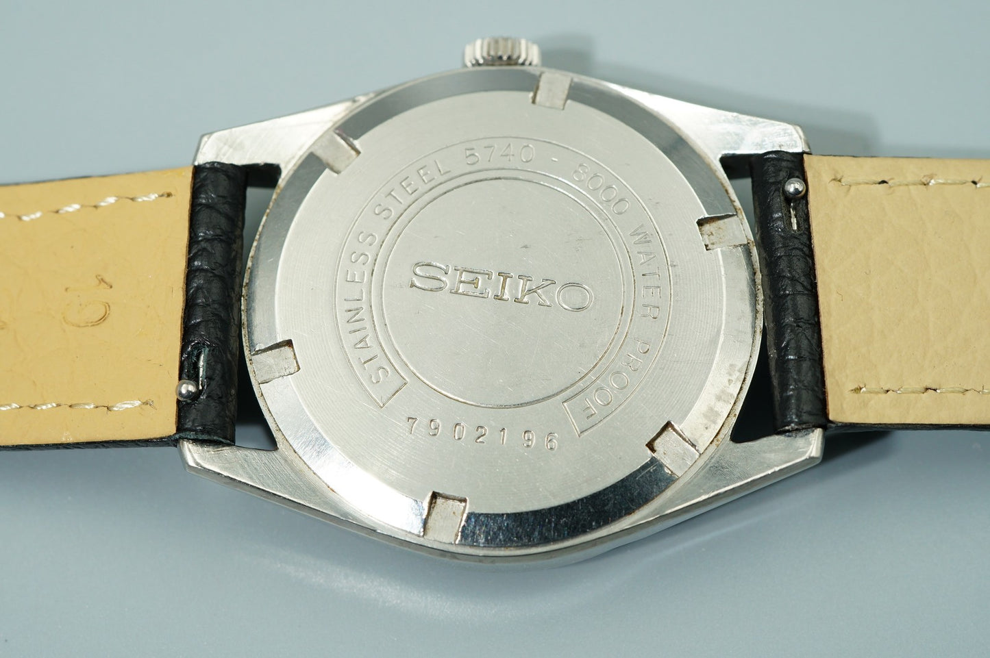 *Exc+5* Vintage 1967 SEIKO LARDMARVEL 5740-8000 AT Silver Round 37mm Mens Watch