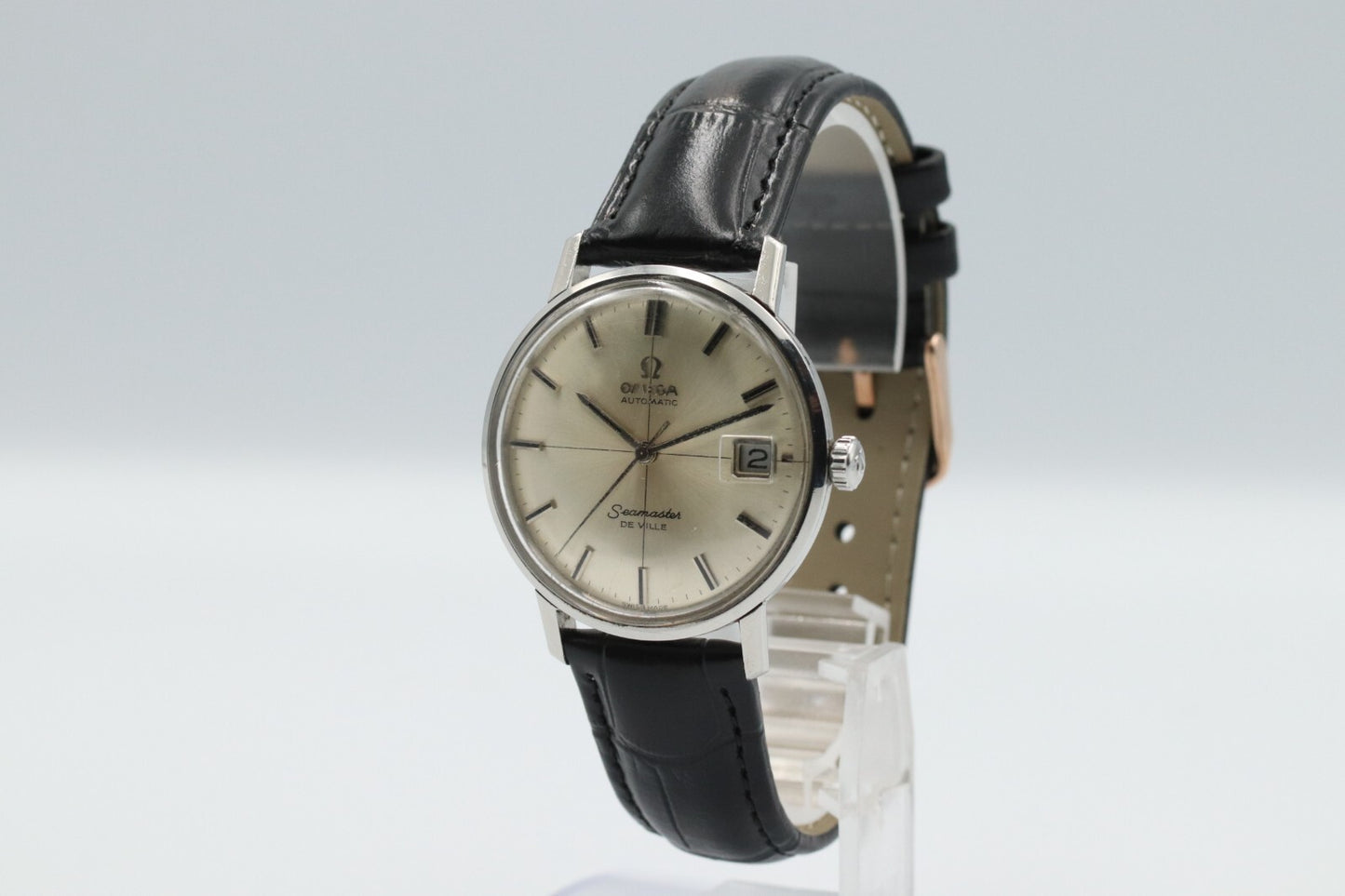 *N MINT* Vintage OMEGA Seamaster De Ville Automatic Silver Dial 34mm Mens Watch