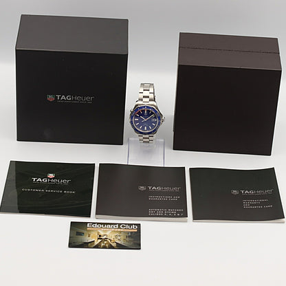 *N MINT* TAG HEUER Aquaracer BA0830 WAK2111 Automatic Blue Dial 42mm Mens Watch