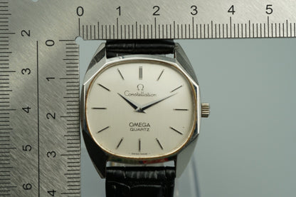 Exc+5 Vintage 1979 OMEGA Constellation Cal.1330 Qz White Octagon 32mm Mens Watch