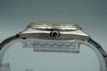 N MINT Vintage SEIKO LORD MATIC 5606-7000 Automatic Silver Round 36mm Mens Watch
