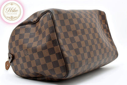 Louis Vuitton Speedy 30 Damier Ebene Brown Handbag N41364 Authentic Condition SA