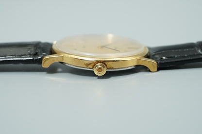 N MINT Vintage 1979 OMEGA De Ville Cal.625 Hand Wind Gold Round 32mm Mens Watch
