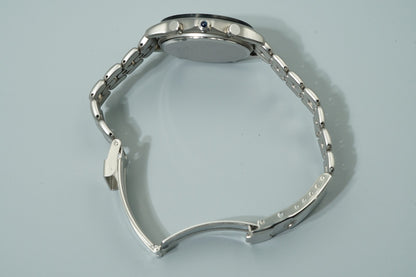 N MINT Vintage 1991 SEIKO PRESAGE  6M13-7000 Quartz Silver Round 38mm Mens Watch