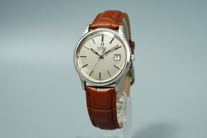 *N MINT* Vintage 1970s OMEGA Seamaster Cal.1342 Qz Silver 35mm Mens Watch