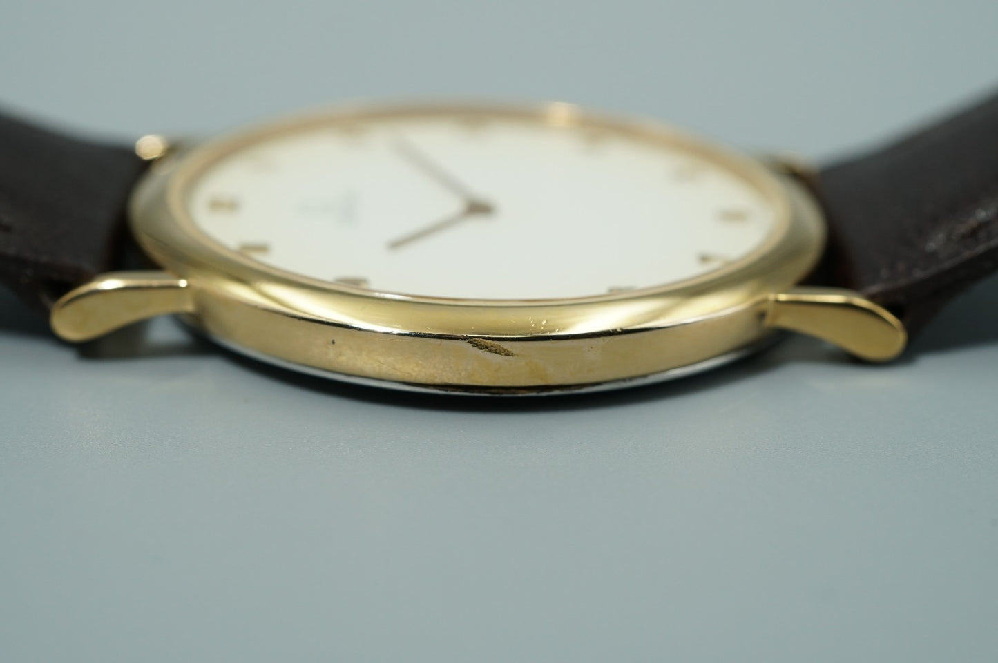 *N MINT* Vintage 1986 OMEGA De Ville Cal.1378 Quartz White Dial 32mm Mens Watch