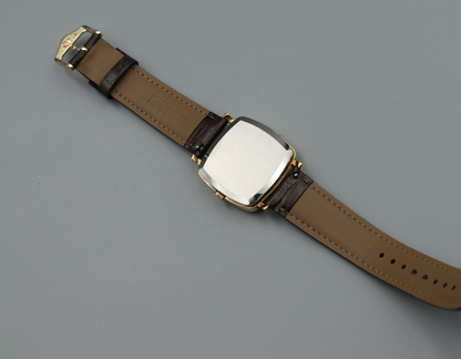 *NEAR MINT* Vintage OMEGA De Ville Cal.1012 Automatic Gold Dial Date Mens Watch