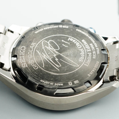 Box & Papar Vintage SEIKO ASTRON 8X22-0AJ0ｰ2 Solar Black Dial 45mm Mens Watch