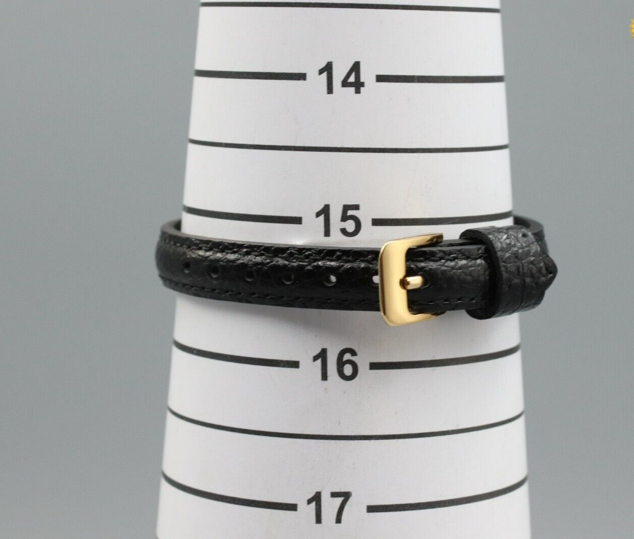 *Exc+5* Vintage OMEGA De Ville Cal.1450 Quartz Gold Dial Rectangle Women Watch