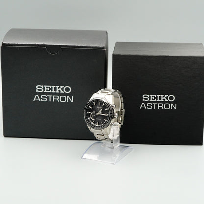 *MINT* Box & Paper SEIKO ASTRON SBXB085 8X22-0AG0-2 Solar Black 46 mm Mens Watch