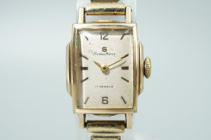 *Exc+4* Vintage 1968 SEIKO Mcrit 5139 Hand Wind White Rectangle 17mm Women Watch
