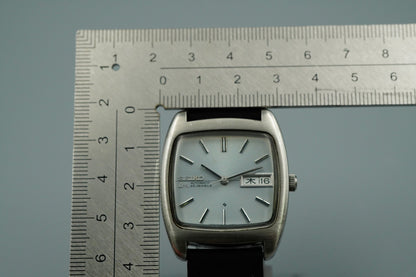 Exc+5 Vintage SEIKO LORD MATIC 5606-5040 Automatic Silver Square 33mm Mens Watch