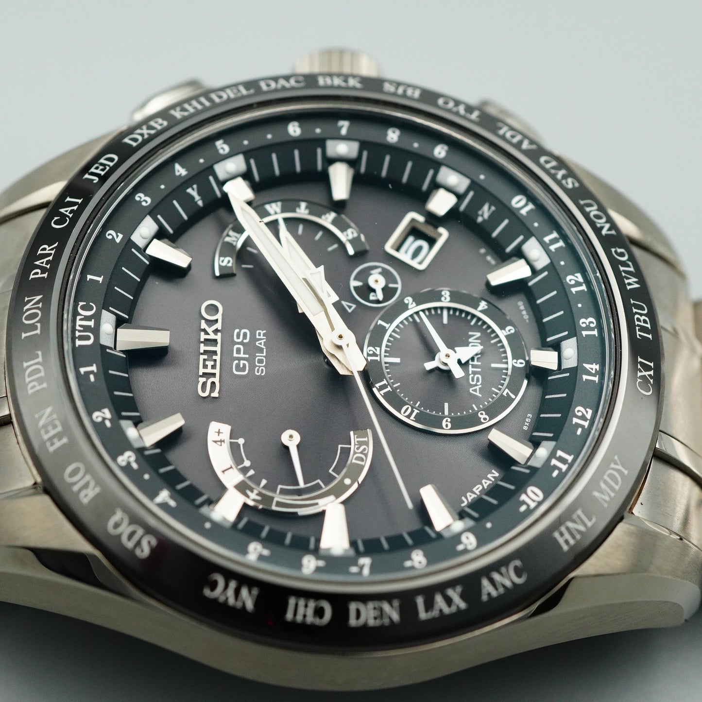 *MINT in Box* SEIKO ASTRON SBXB045 8X53-0AB0 Solar Black Round 45mm Mens Watch