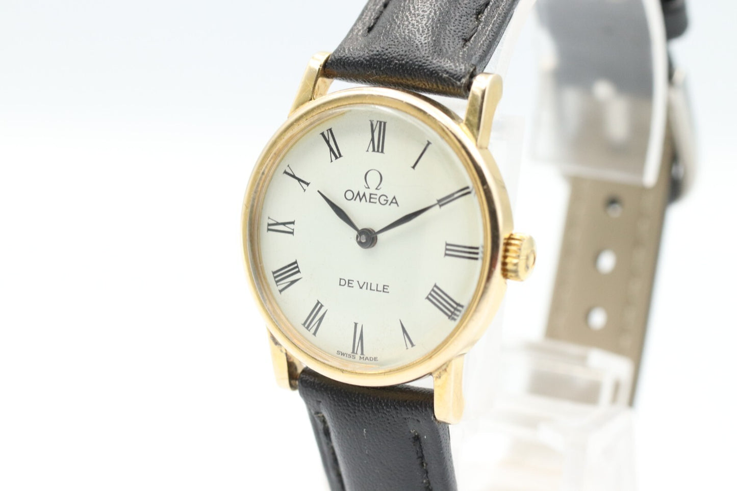 OH *Exc+5* Vintage OMEGA De Ville Cal.625 Hand Winding White Dial Women Watch