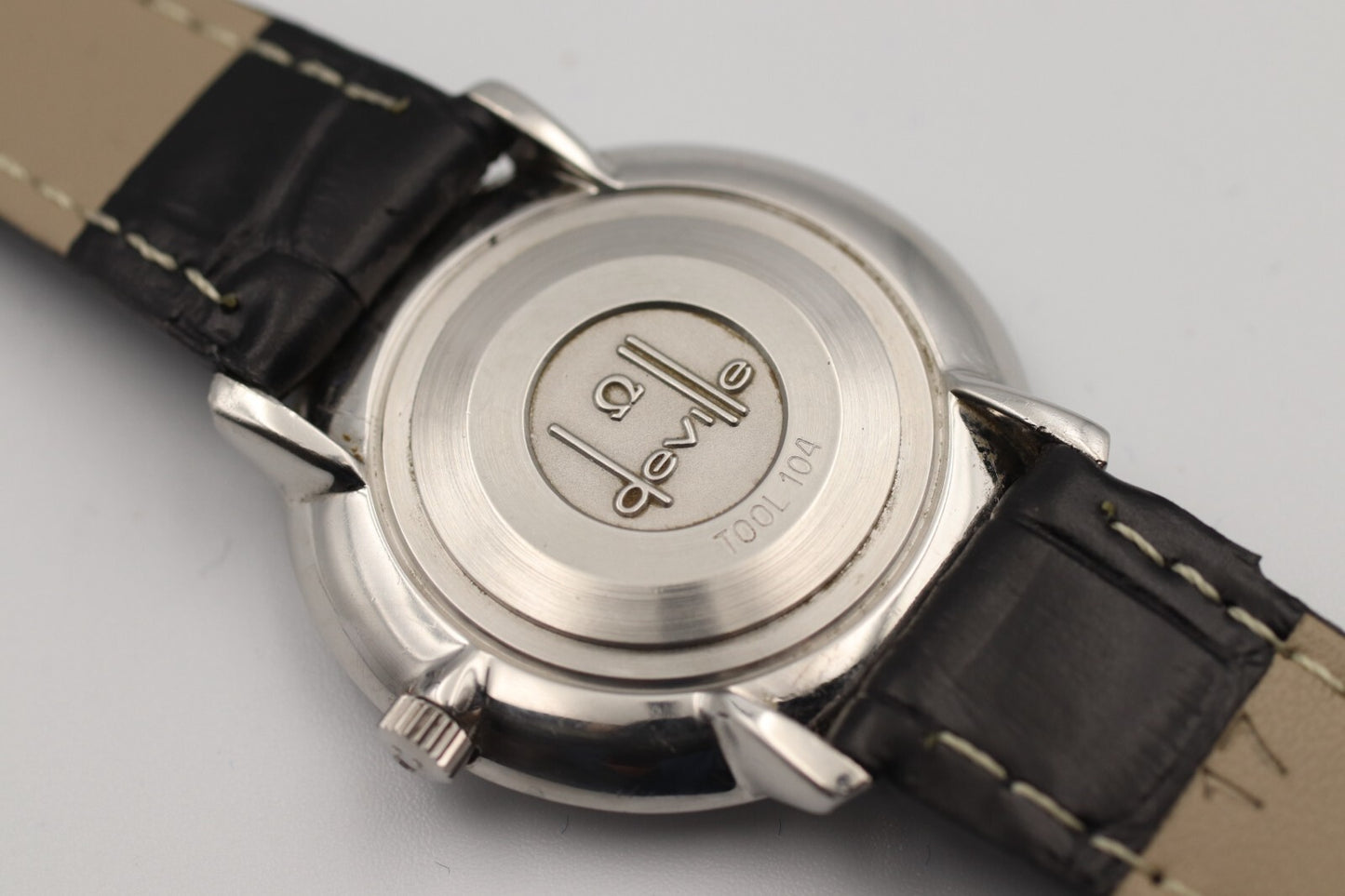 *N MINT* Vintage 1990s OMEGA  De Ville Tool 104 Hand Wind Silver 32mm mens Watch
