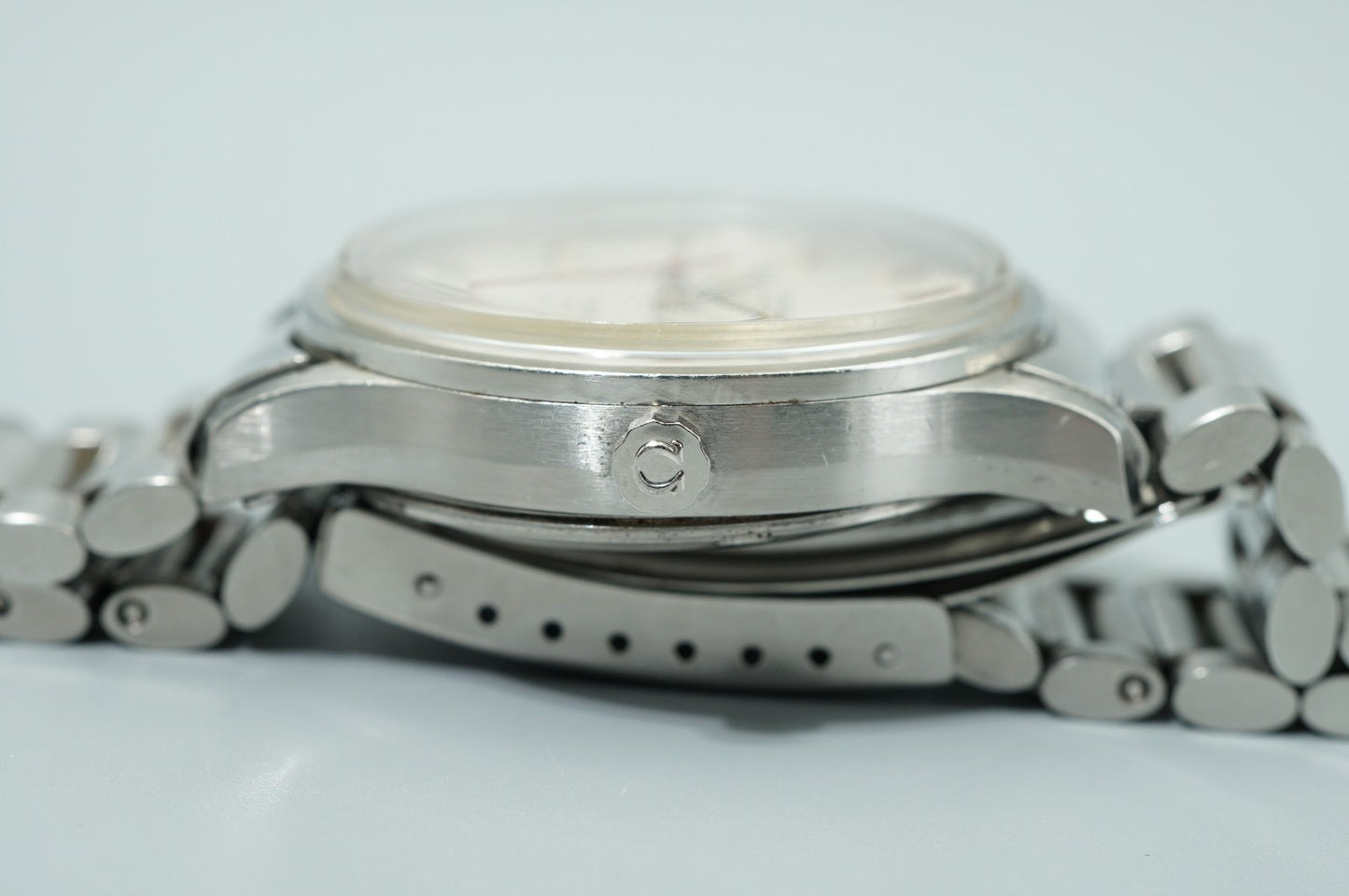 *NEAR MINT* Vintage OMEGA Constellation Cal.1250 Qz White Round 35mm Mens Watch